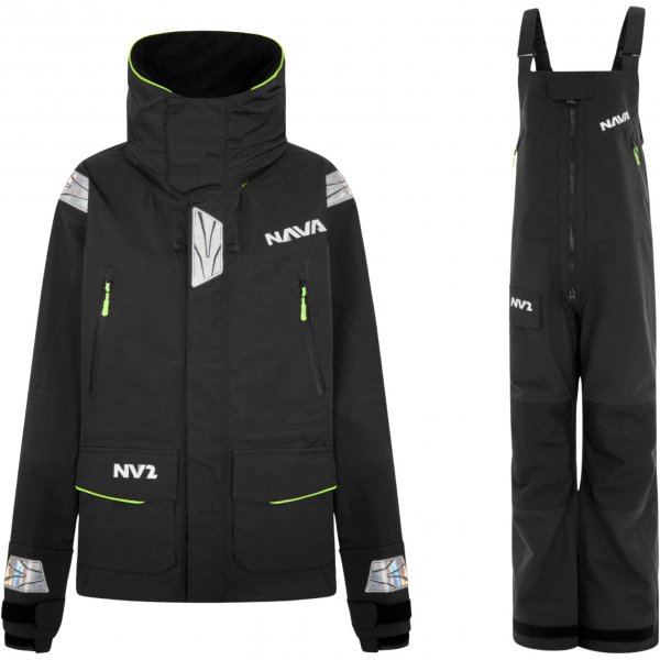 Womens NV2 Jacket & Trousers Sailing Suit - Black