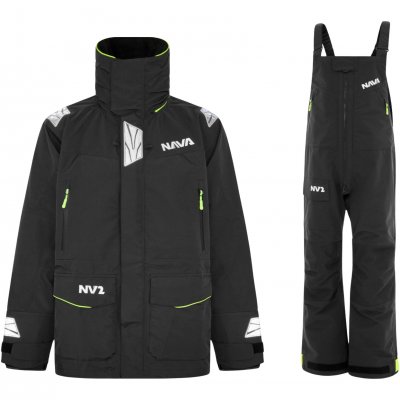 Mens NV2 Jacket & Trousers Sailing Suit - Black